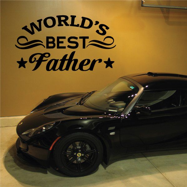 Image of Worlds Best Father Decal