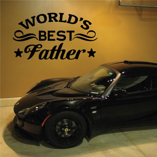 Image of Worlds Best Father Decal