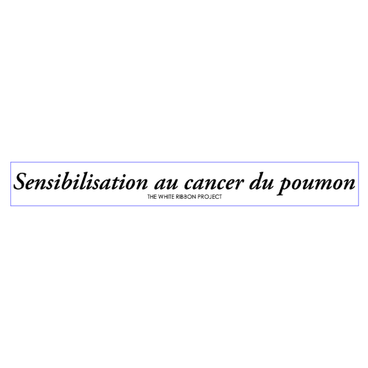 French Lung Cancer Sticker