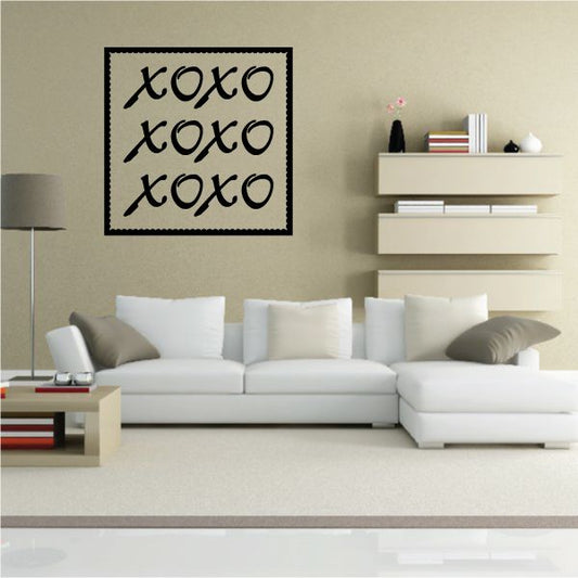 Image of XOXO Frame Valentine's Day Decal