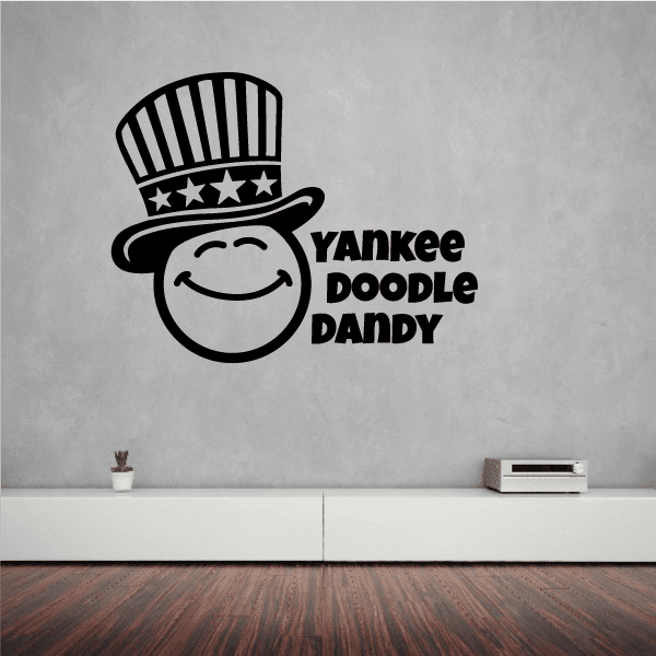 Image of Yankee Doodle Dandy Smiley Decal