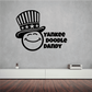 Smiley Yankee Doodle Dandy decal with black top hat, stars, and bold word lettering