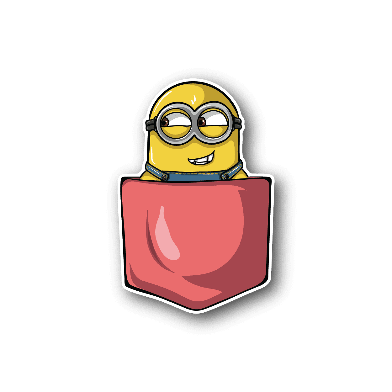 Image of Yellow Man in Pocket Sticker