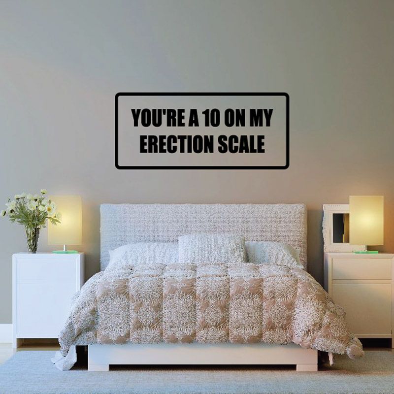 Image of You're a 10 On My Erection Scale Decal