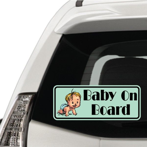 Image of Young Baby on Board Sticker