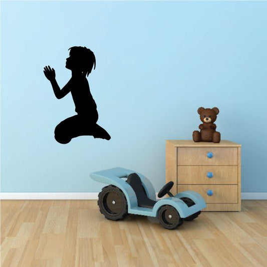 Image of Young Boy Praying Decal