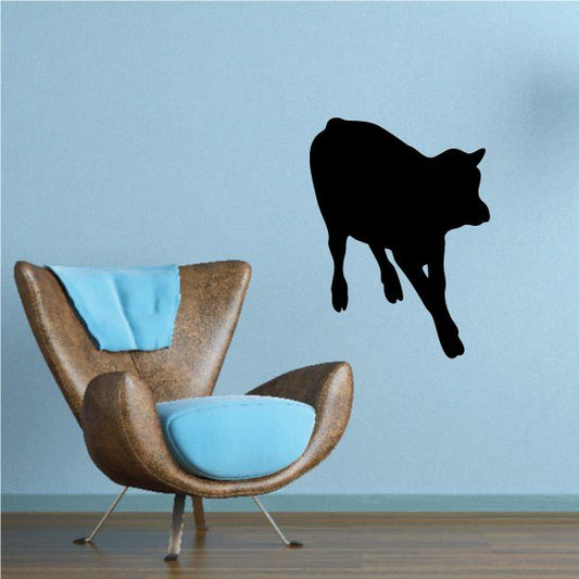 Image of Young Calf Walking Decal