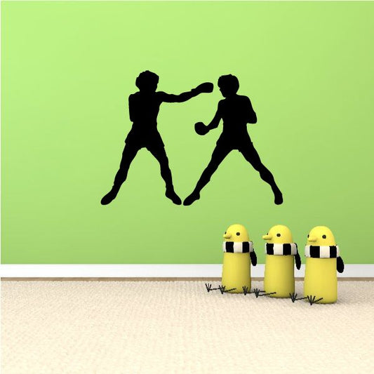 Image of Young Sparing Boxers Decal