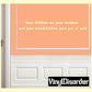 Rainbow-themed children wall decal with white quote text in a rectangular border