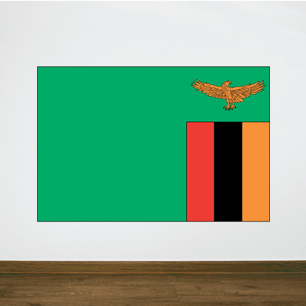 Image of Zambia Flag Sticker 