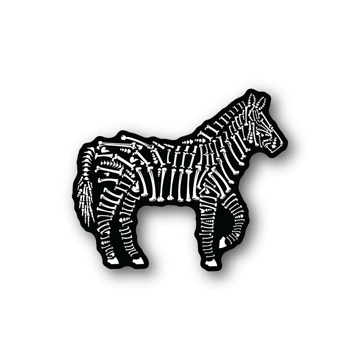 Image of Zebra Bones Sticker