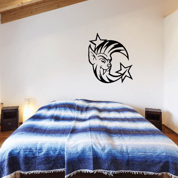 Image of Zebra Moon Decal