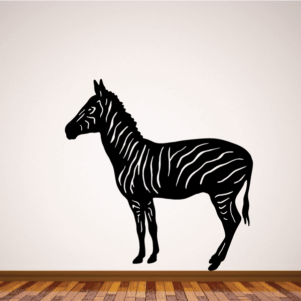 Image of Zebra Standing Decal