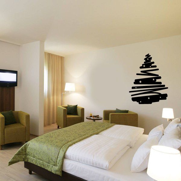 Image of Zig Zag Christmas Tree Decal