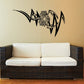 Scorpion wall decal with zigzag design in black and white