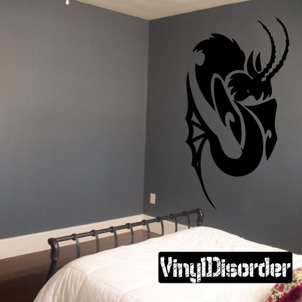 Image of Curled Capricorn Decal