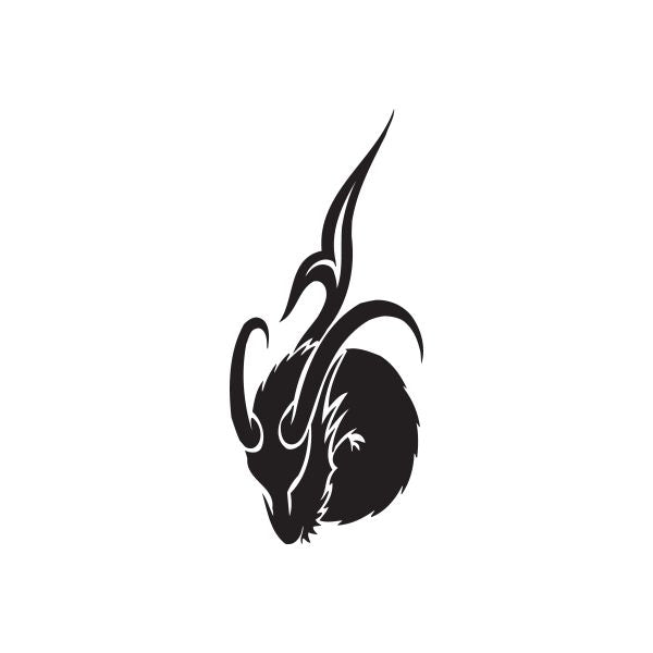 Image of Charging Capricorn Tribal Decal