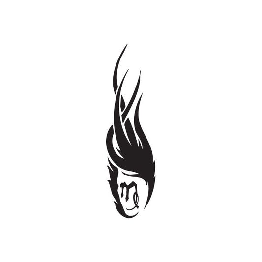 Image of Virgo Tribal Symbol Decal