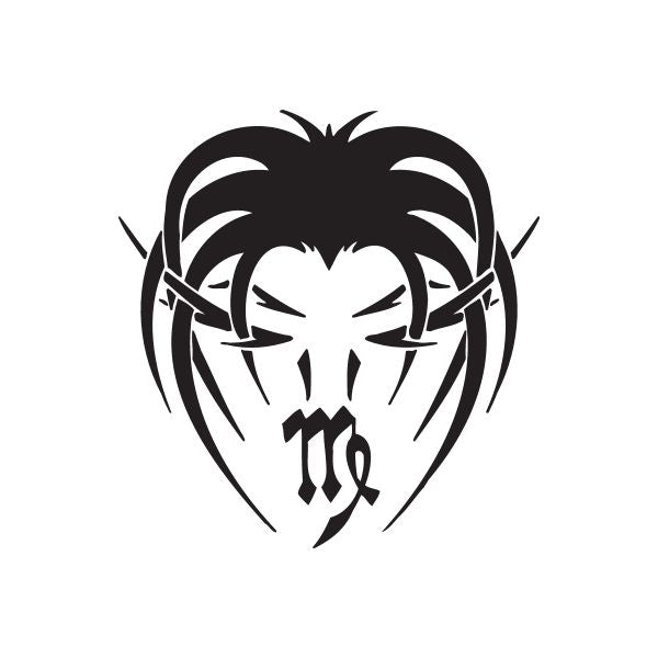 Image of Virgo Gothic Symbol Decal