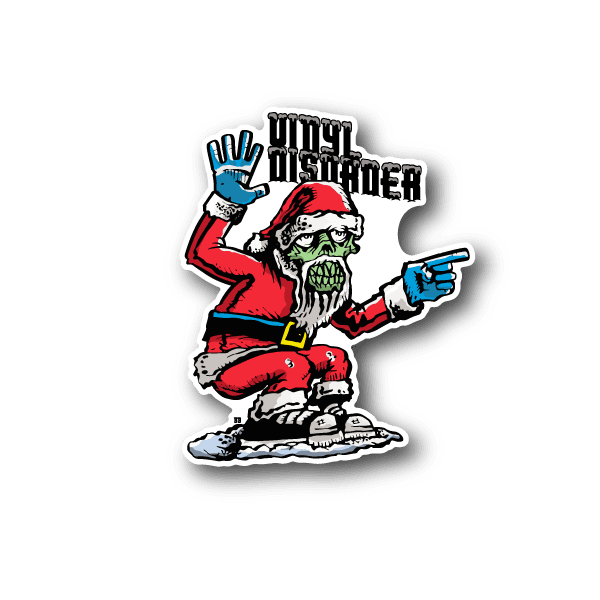 Image of Zombie Santa Vinyl Sticker