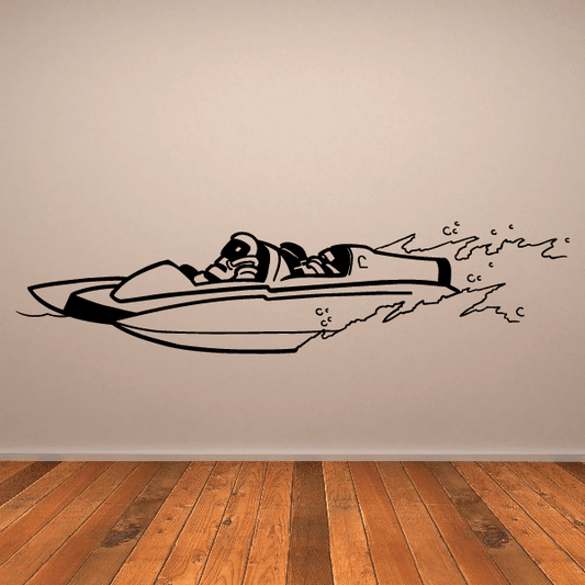 Image of Zooming Hydroplane Decal