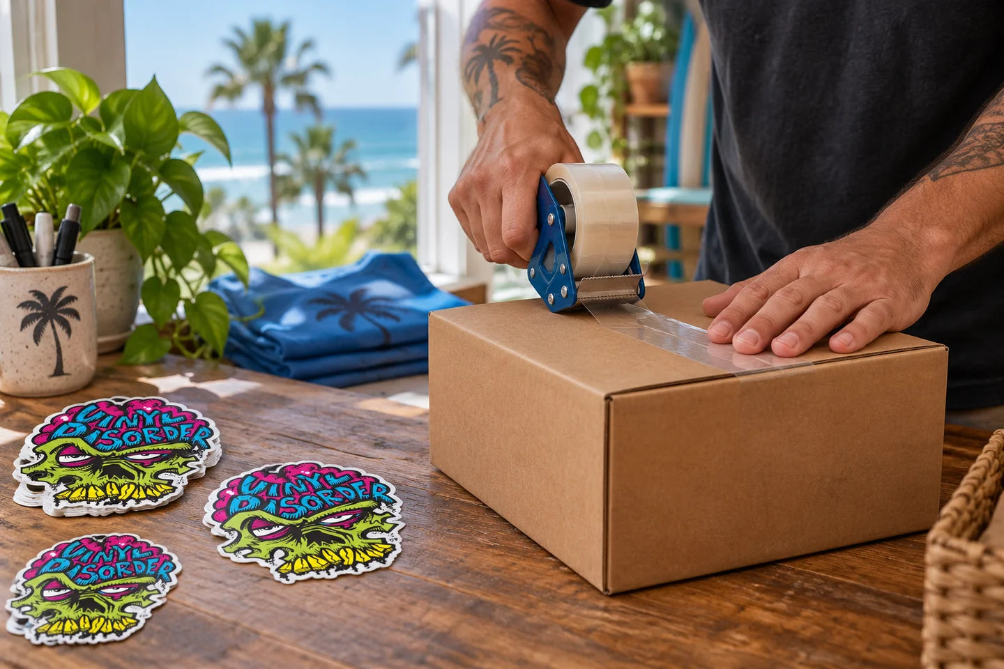 Vinyl Disorder coastal packaging inspiration