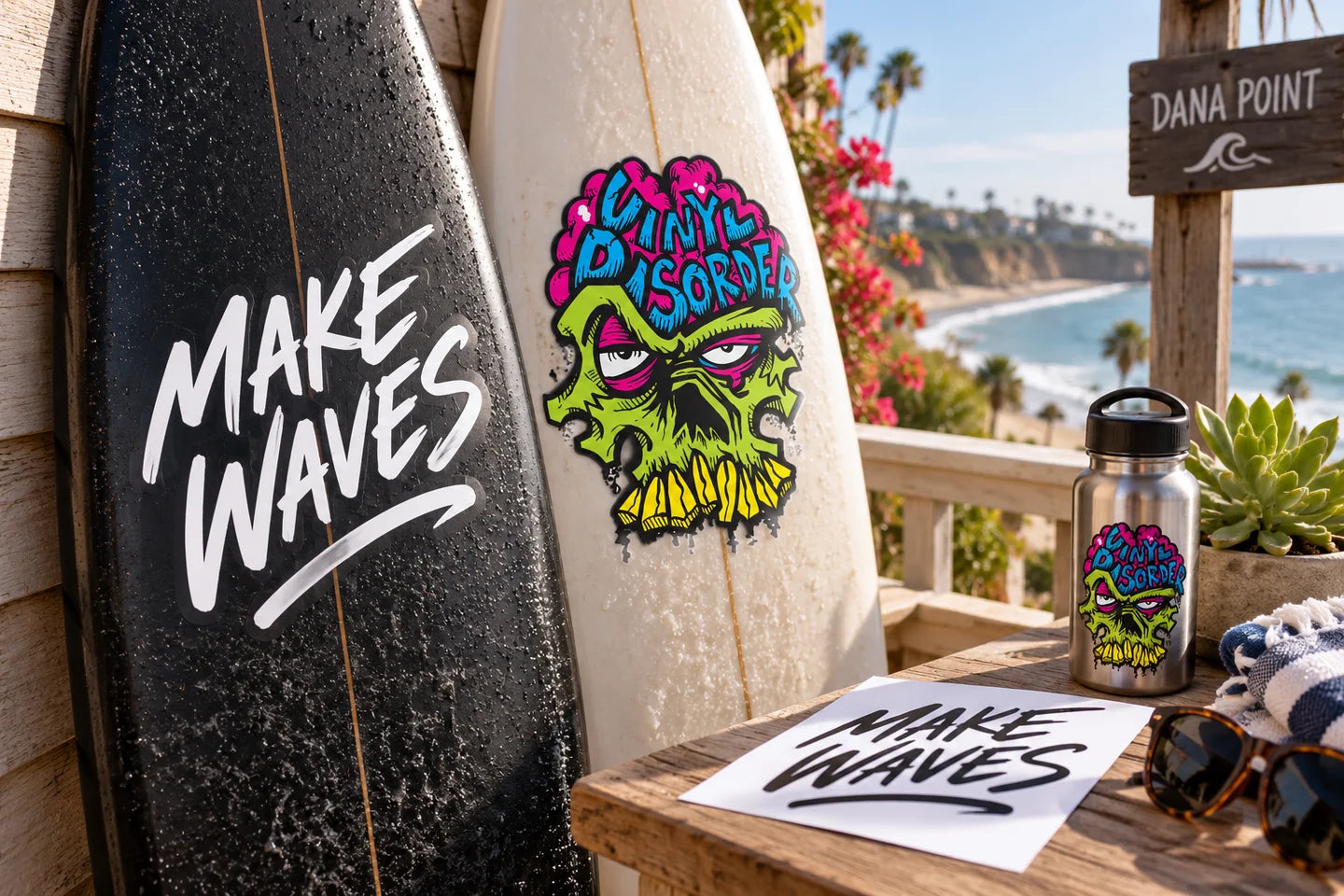 Vinyl Disorder branded coastal inspiration