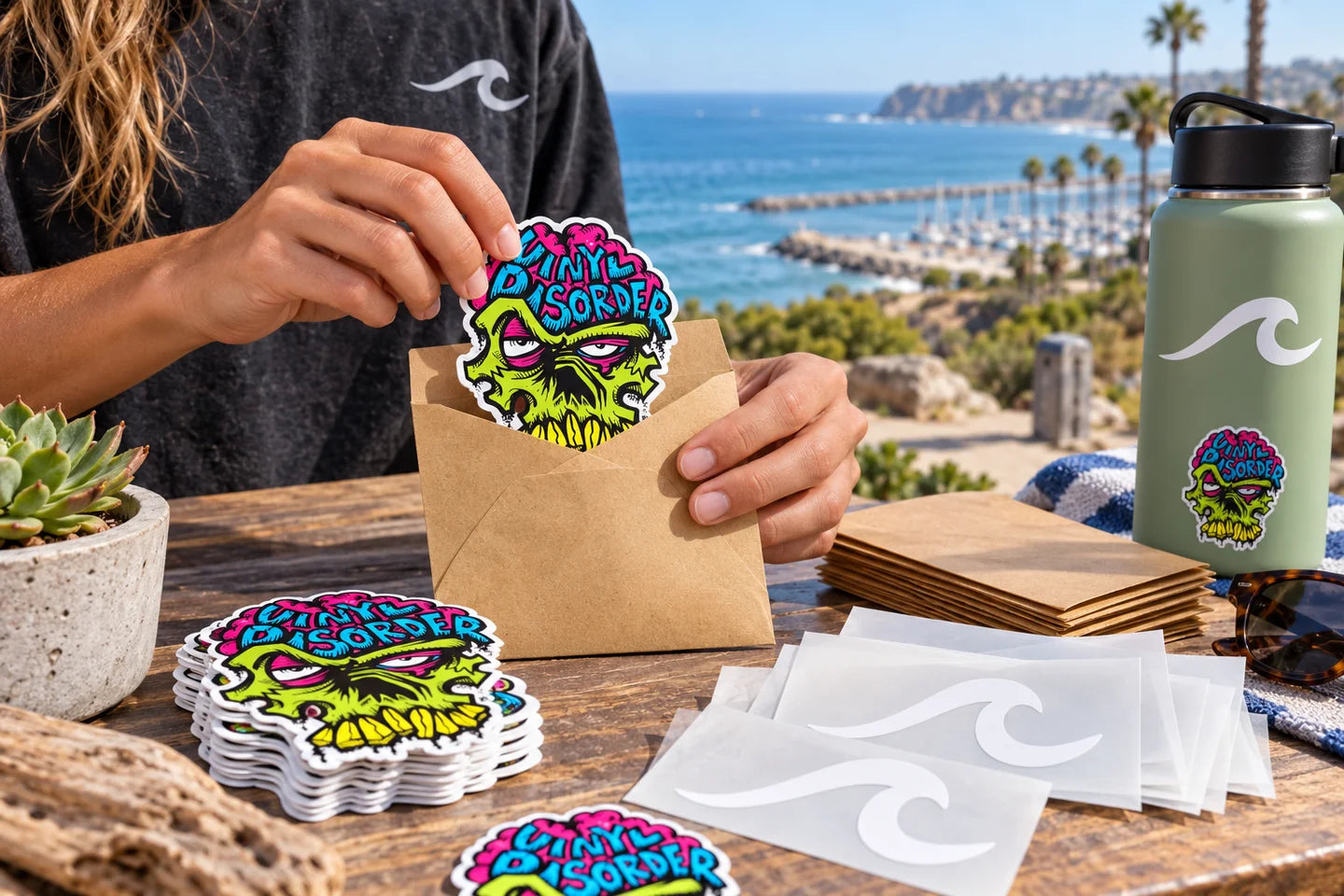 Fundraising Decals - illustrative Vinyl Disorder scene
