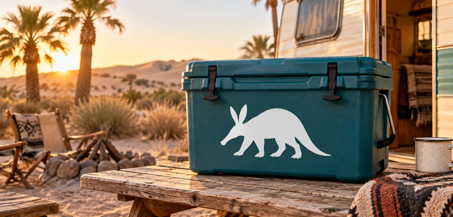 Illustrative Aardvark Decals vinyl application in a realistic panoramic lifestyle scene.