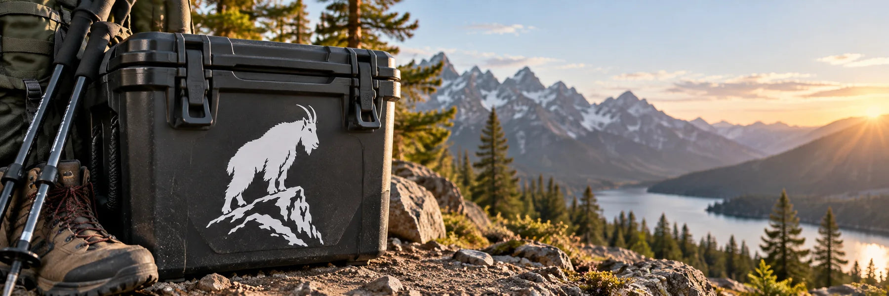 Illustrative Goat Decals vinyl application in a realistic panoramic lifestyle scene.