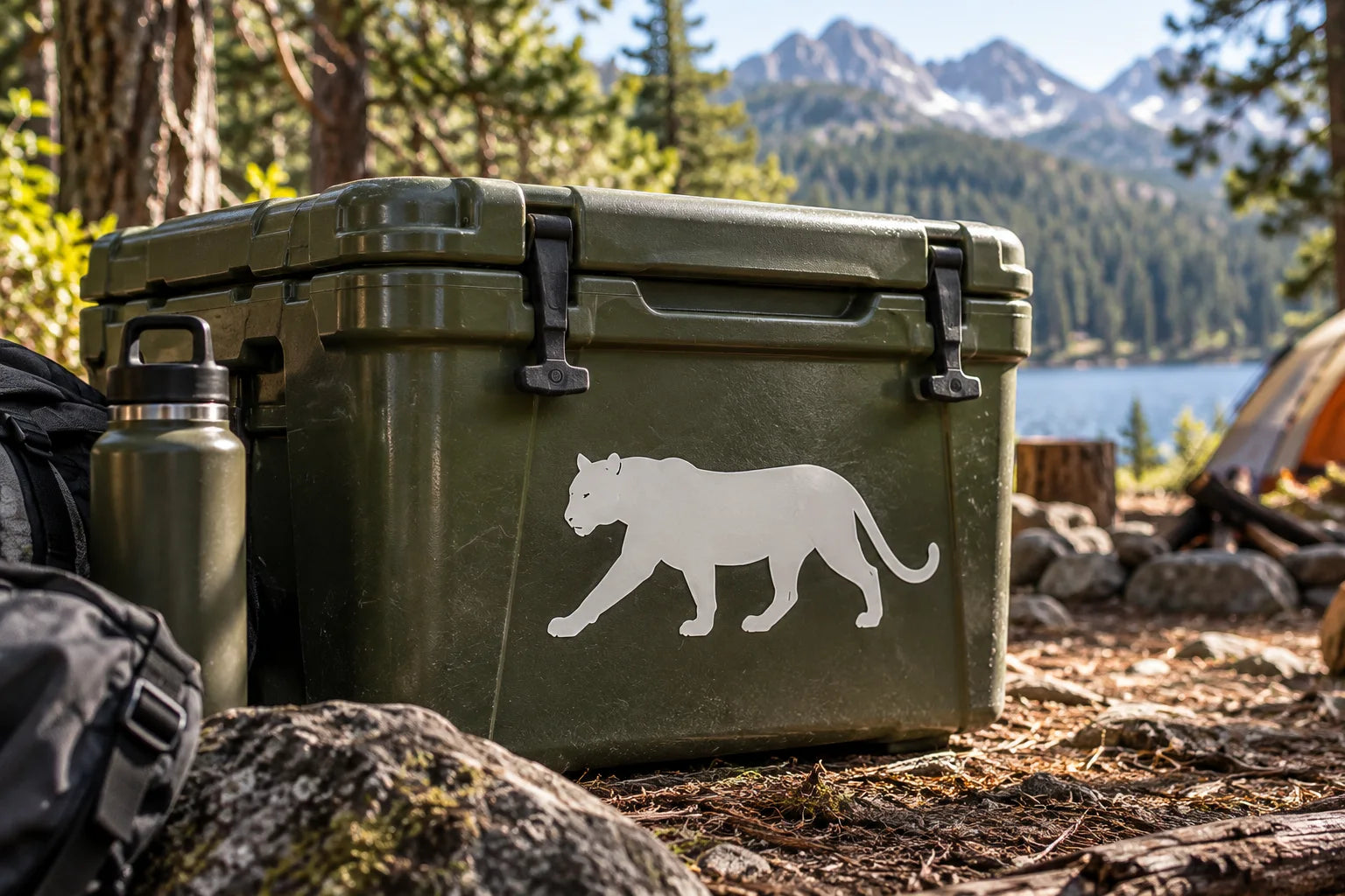 Illustrative Panther Decals vinyl application in a realistic separate close-up lifestyle scene.