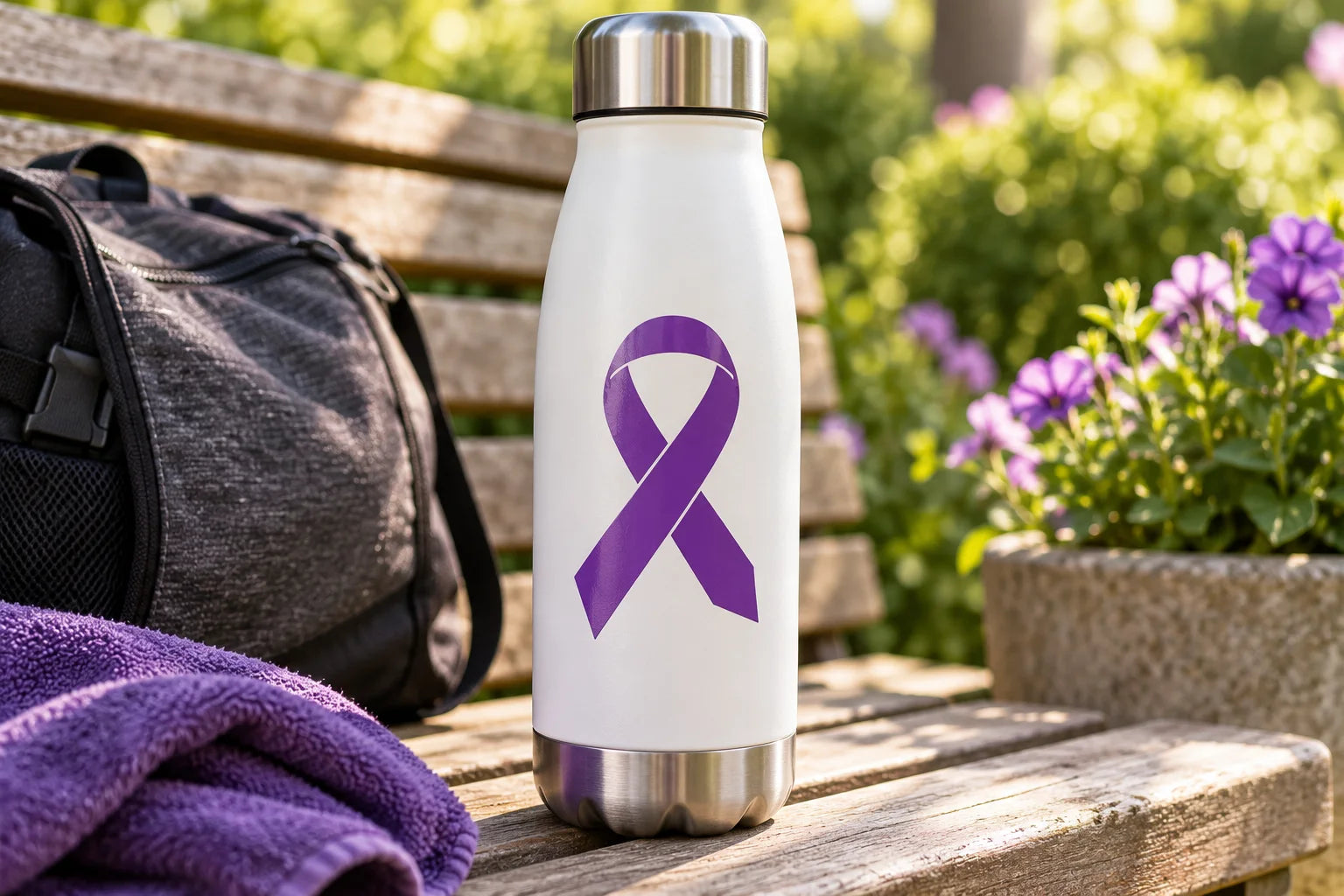 Illustrative Awareness Decals vinyl application in a realistic separate close-up lifestyle scene.