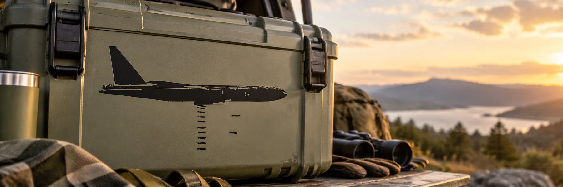 Illustrative Bomb Decals vinyl application in a realistic panoramic lifestyle scene.