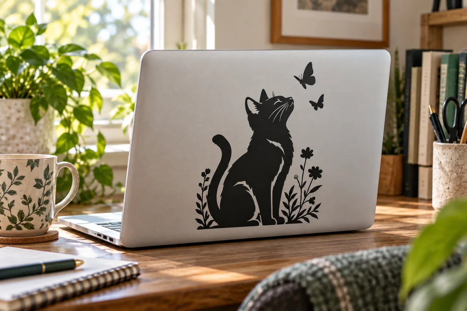Illustrative Icon Decals vinyl application in a realistic separate close-up lifestyle scene.