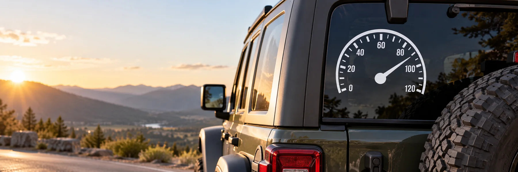 Illustrative Gauge Decals vinyl application in a realistic panoramic lifestyle scene.