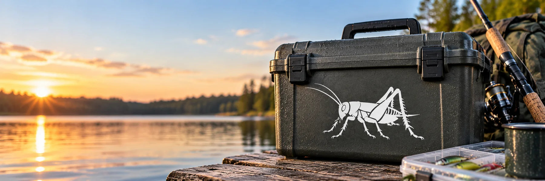 Illustrative Cricket Decals vinyl application in a realistic panoramic lifestyle scene.
