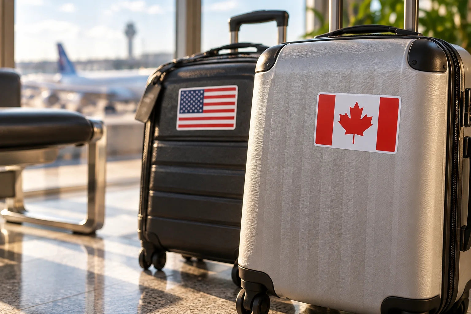 Illustrative Flag Decals vinyl application in a realistic separate close-up lifestyle scene.