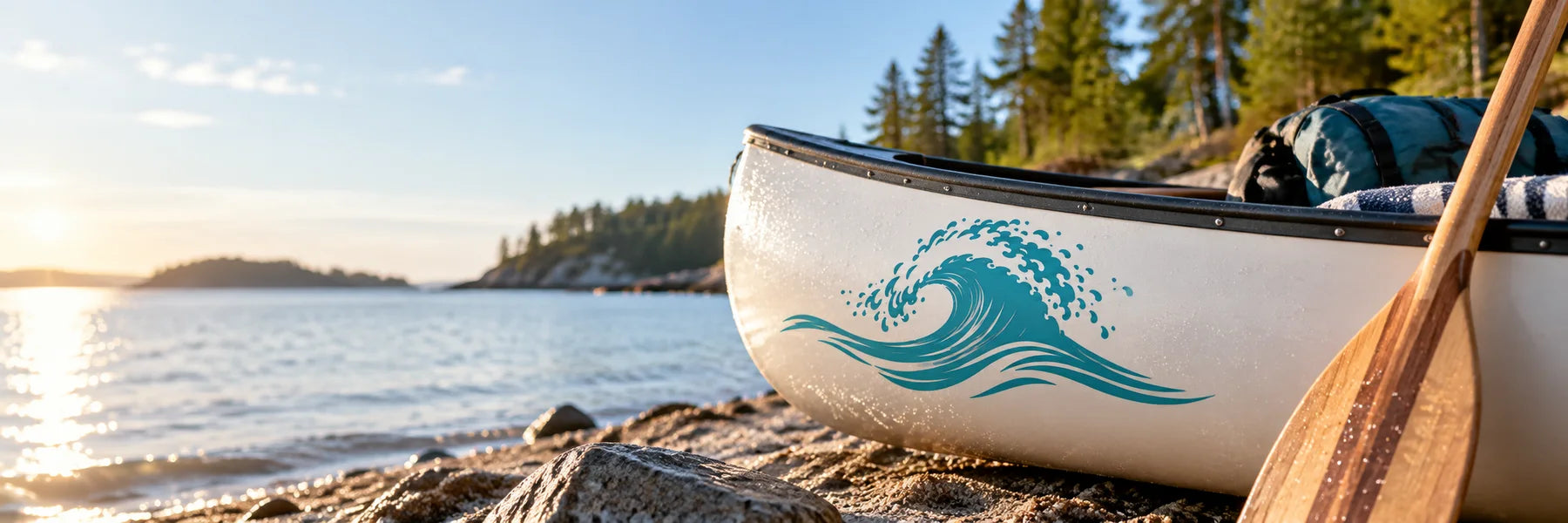 Illustrative Ocean Decals vinyl application in a realistic panoramic lifestyle scene.