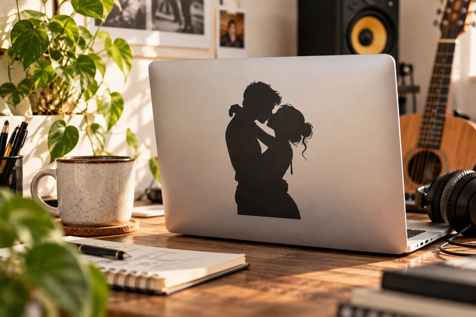 Illustrative Lover Decals vinyl application in a realistic separate close-up lifestyle scene.