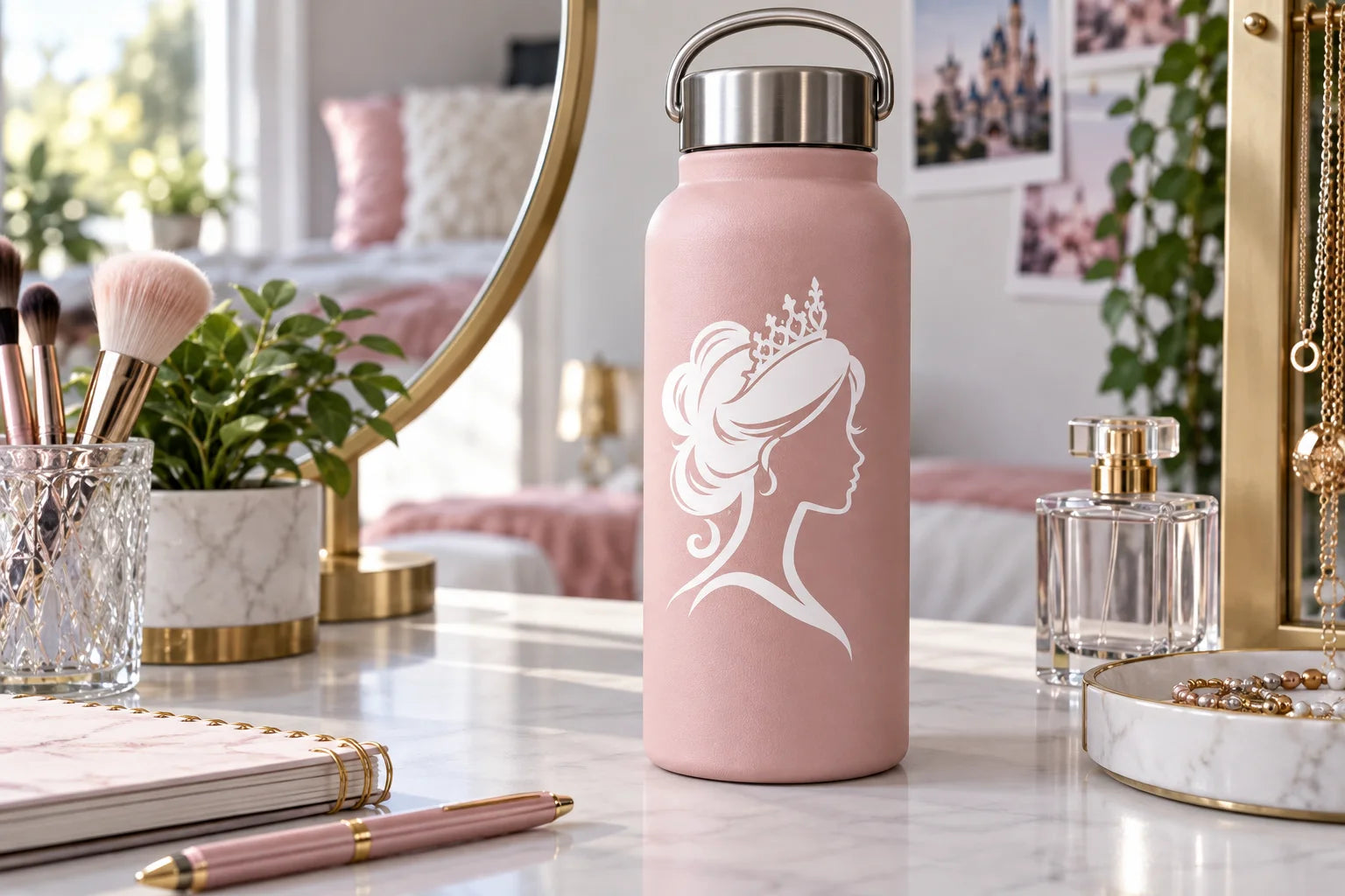 Illustrative Princess Decals vinyl application in a realistic separate close-up lifestyle scene.