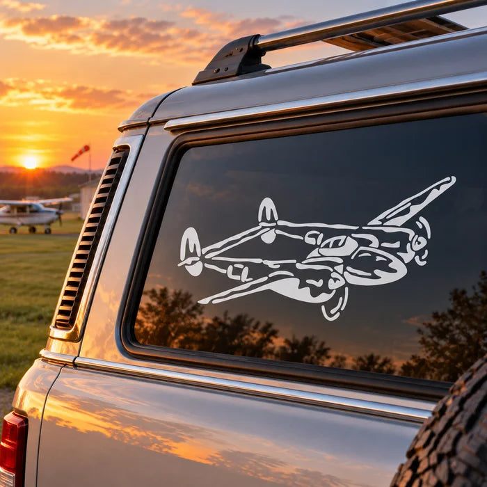 Airplane Decals - illustrative vinyl application