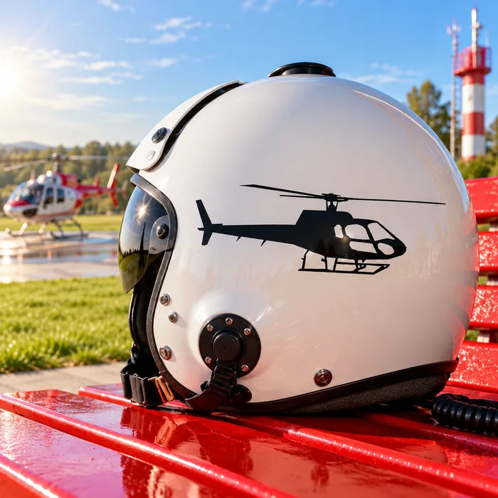 Helicopter Decals - illustrative vinyl application