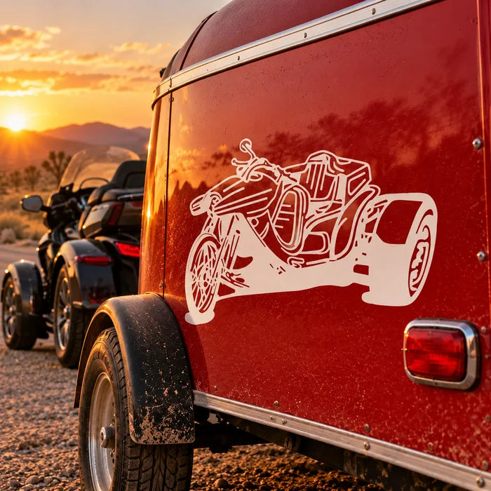 Trike Decals — illustrative vinyl application