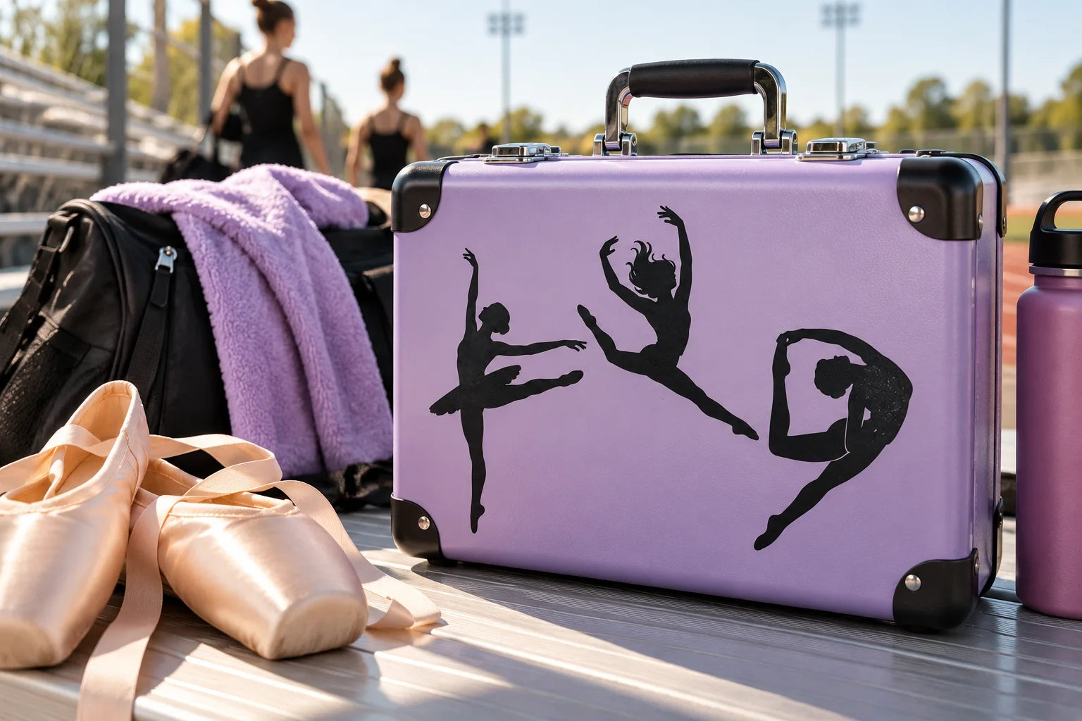 Illustrative Dance Decals vinyl application in a realistic separate close-up lifestyle scene.