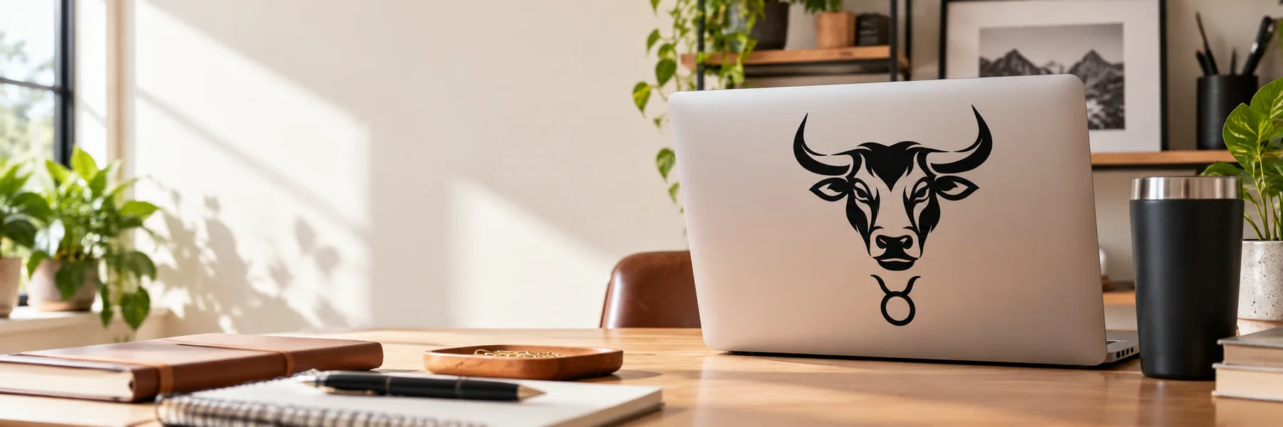 Illustrative Taurus vinyl application in a realistic panoramic lifestyle scene.