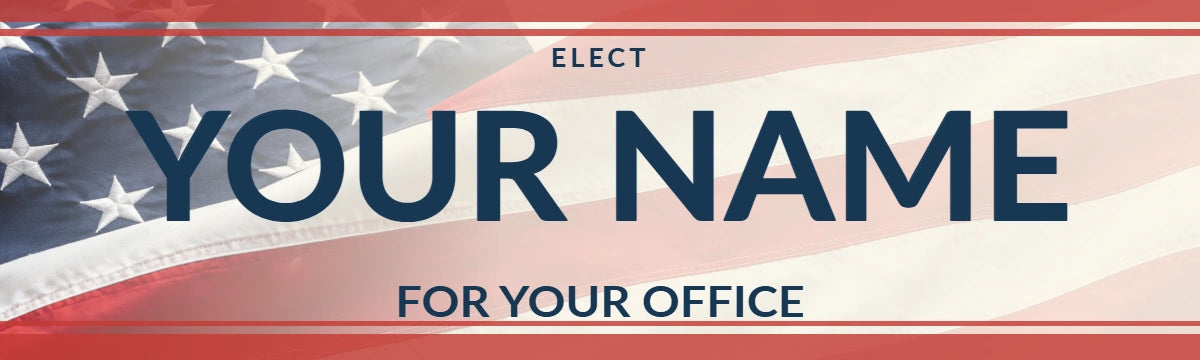 Heritage Stripes Campaign Bumper Sticker Template