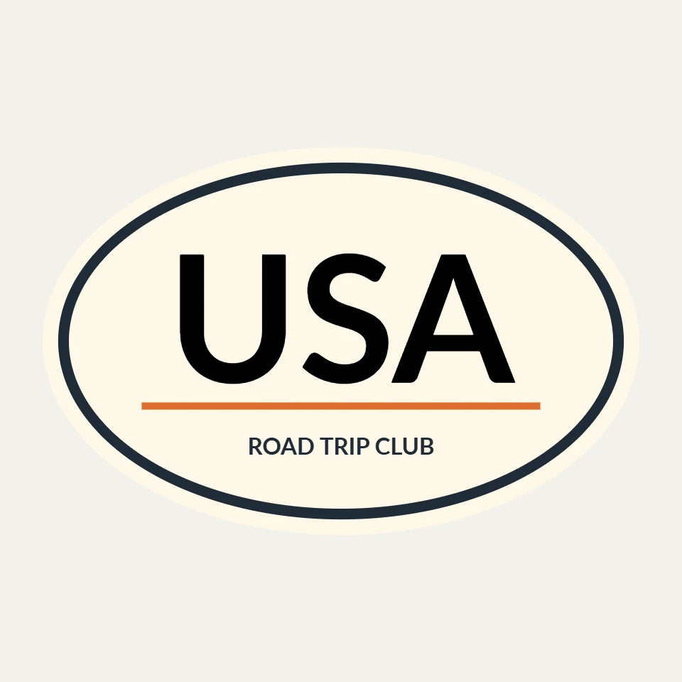 Road Trip Oval Custom Sticker Template